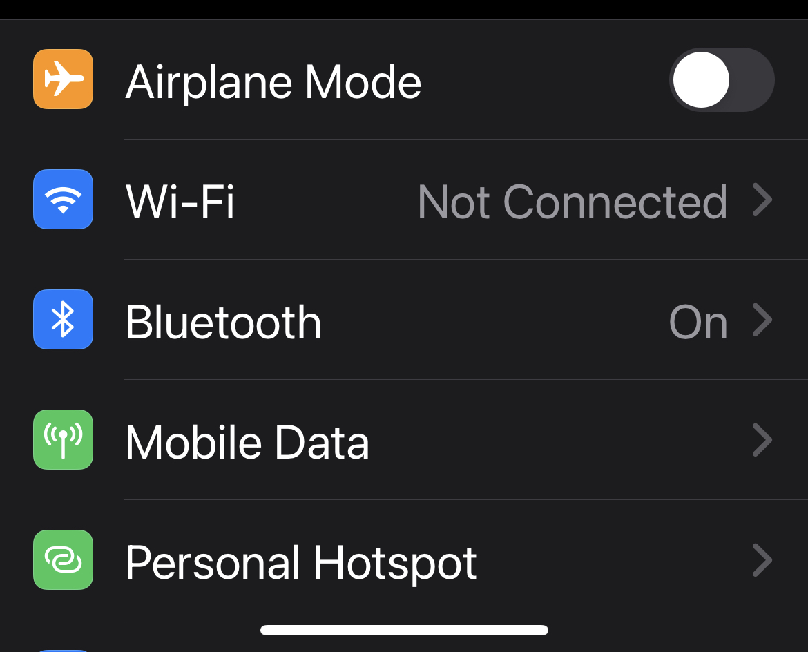 Check iPhone Wi-Fi connection 