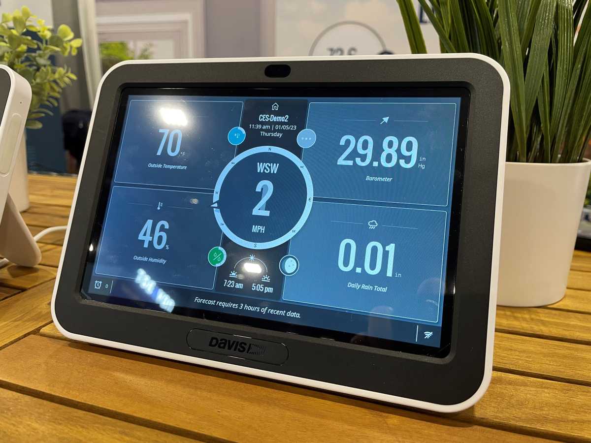Davis WeatherLink Console at CES