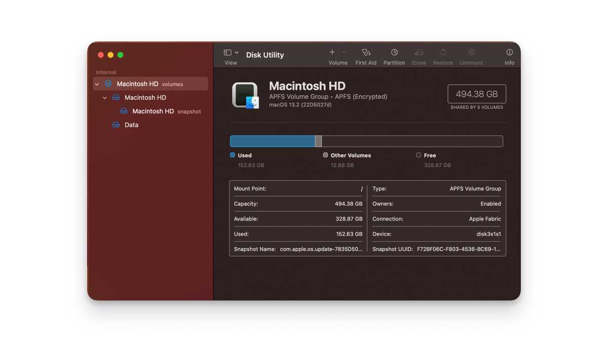 Дисковая утилита для сброса Mac