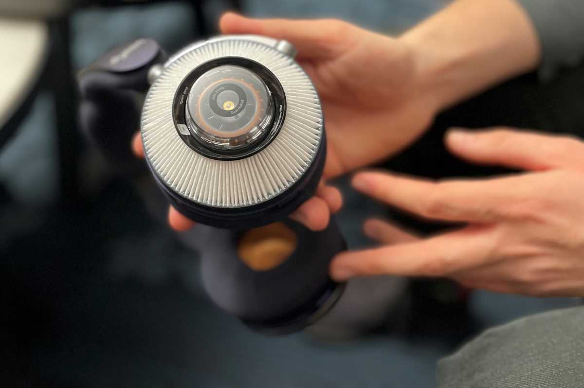 Air filter inside the Dyson Zone headset
