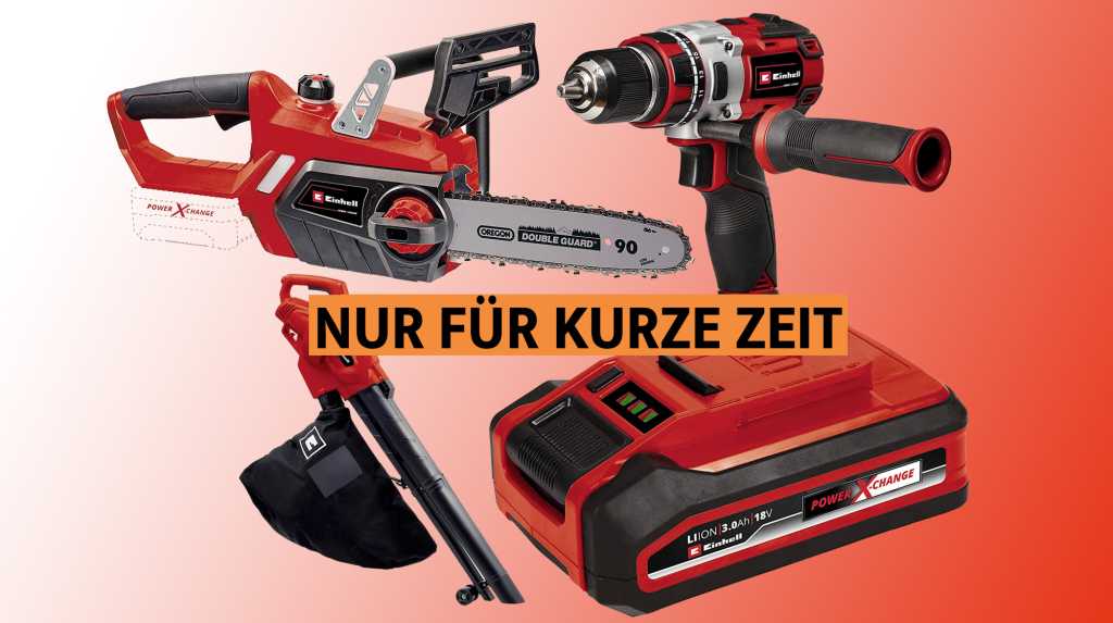 Image: Einhell bis zu 55 % gÃ¼nstiger: Amazon mit Rabatt-Aktion fÃ¼r Akku 18 V, Akkuschrauber, KettensÃ¤ge uvm.