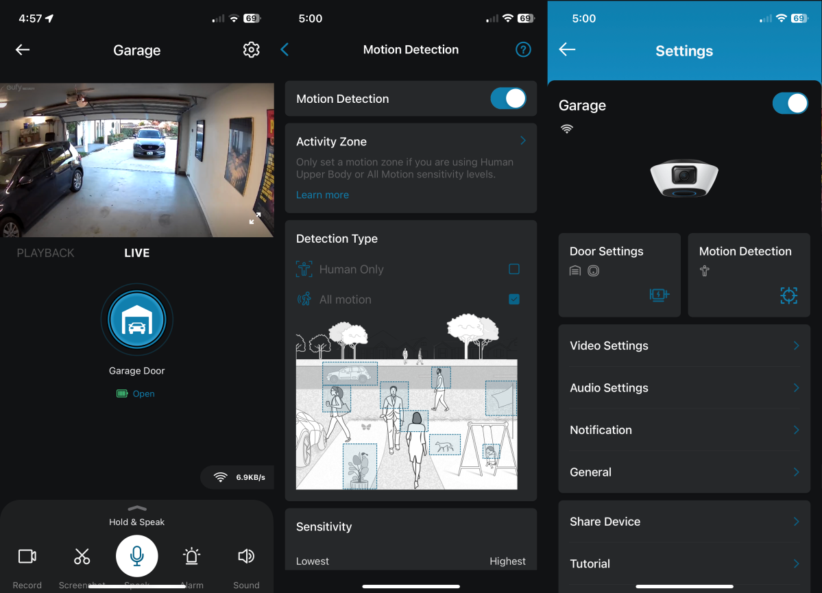 Garage-Control Cam E120 - Smart Garage Camera