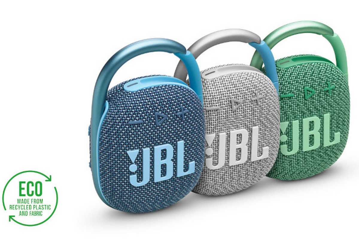 JBL's new Clip ECO portable Bluetooth speaker will be available in fun colors.