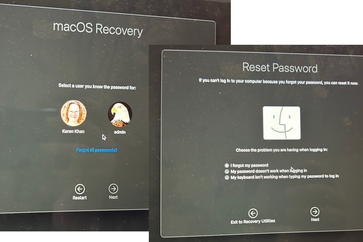 Reset Mac Password in Recovery