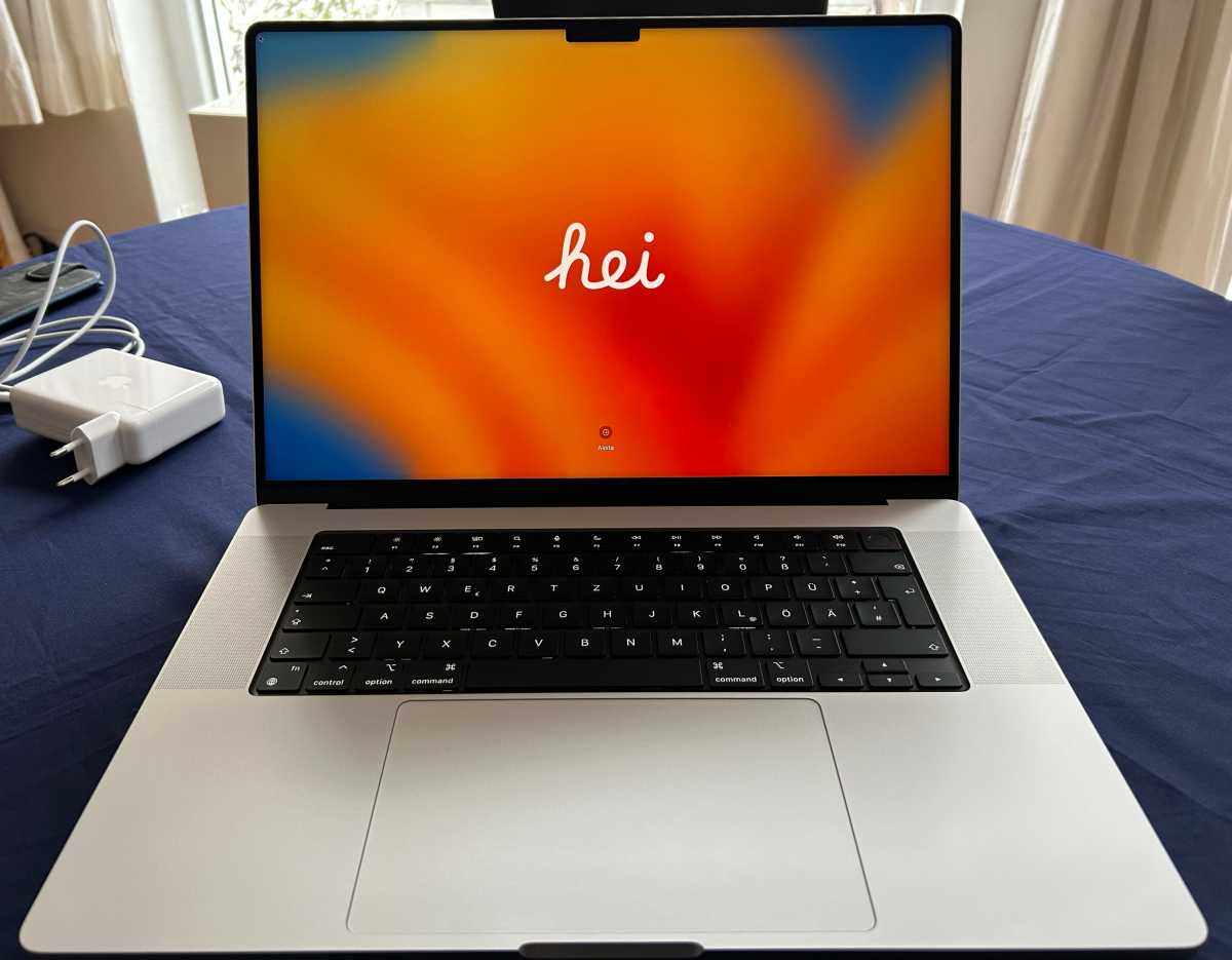 Begrüßungsbildschirm Macbook Pro