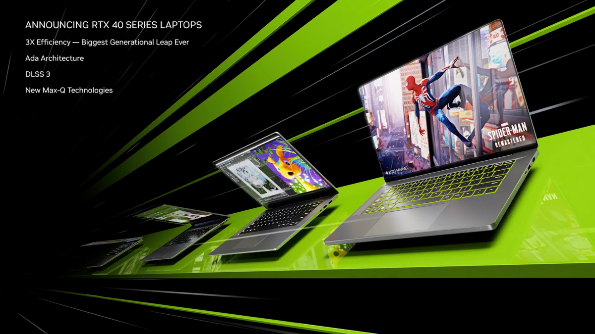Nvidia RTX 40 Series for laptops summary
