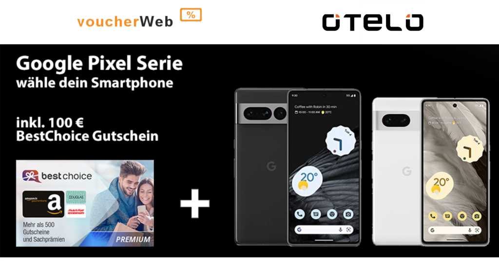 Image: Google Pixel 7 (Pro) mit Otelo-Tarif ab 29,99 Euro pro Monat - plus 100-Euro-Gutschein geschenkt