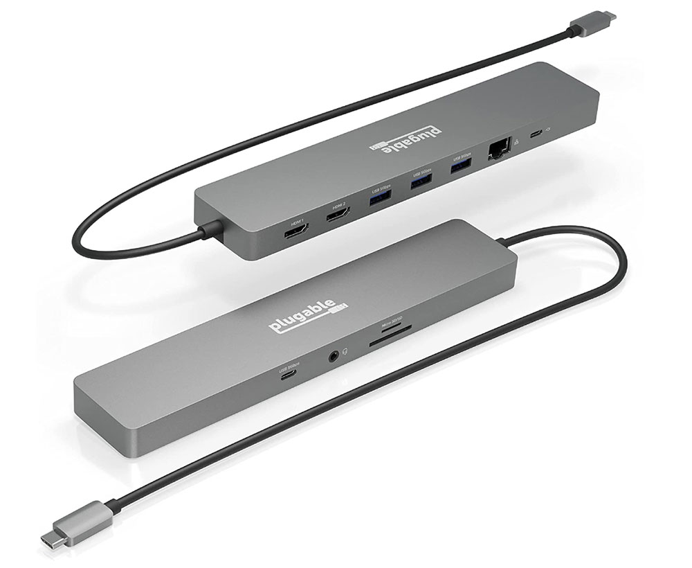 Plugable USB-C 11-in-1 Hub - Best USB-C hub for dual HDMI (Windows)