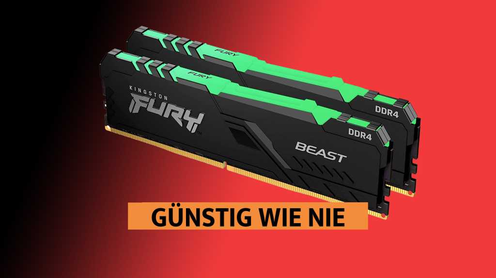 Image: RAM-Preise im Sinkflug: 32 GB Speicher DDR4 von Kingston nie gÃ¼nstiger