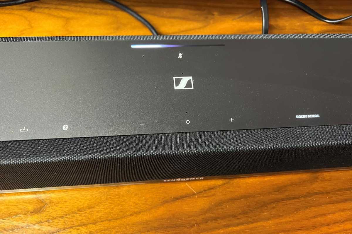 Sennheiser Ambeo Plus soundbar top-down view