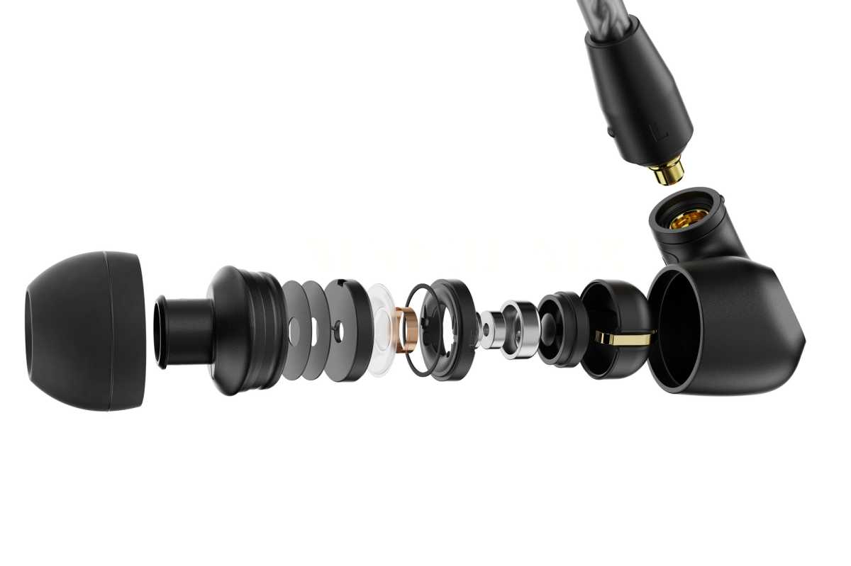 Sennheiser IE 200 earbuds exploded view