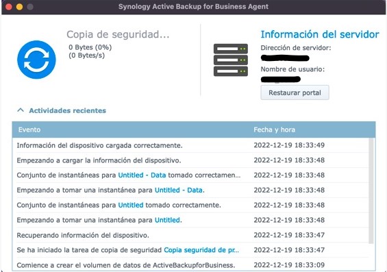 Synology Active Backup