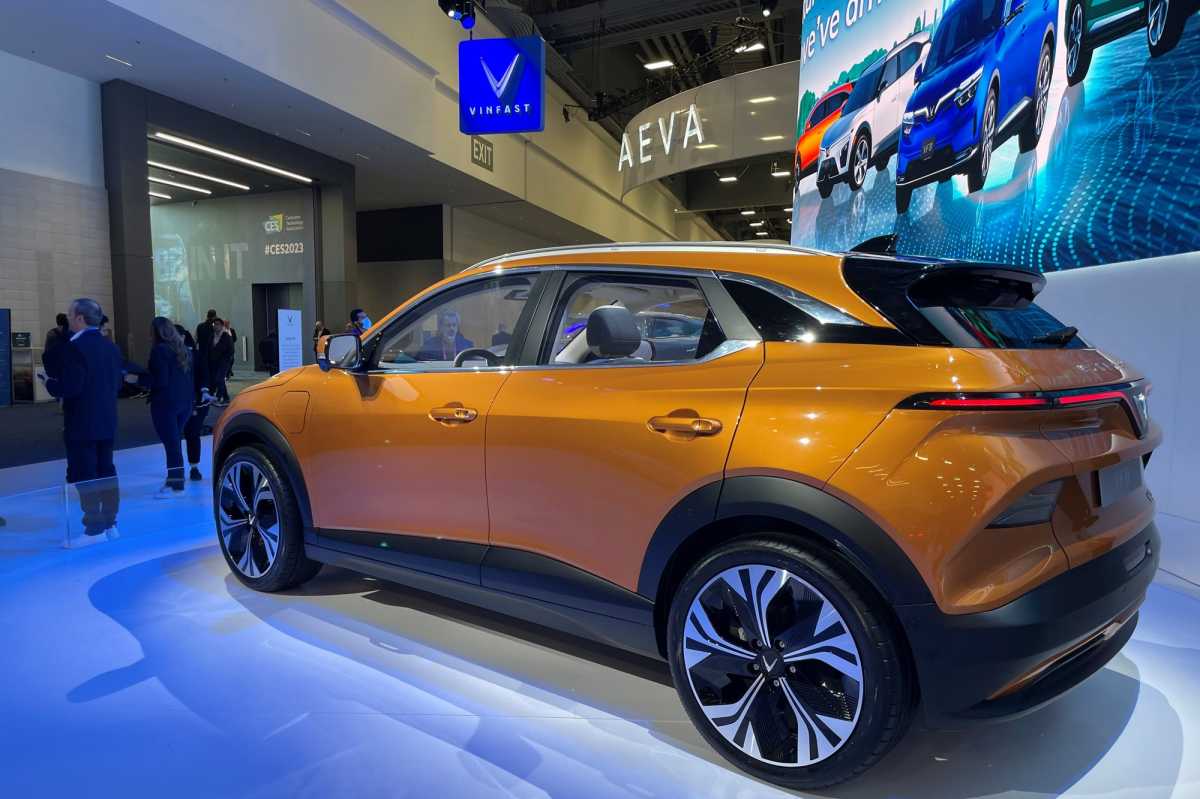 The VinFast VF 6 compact SUV at CES 2023