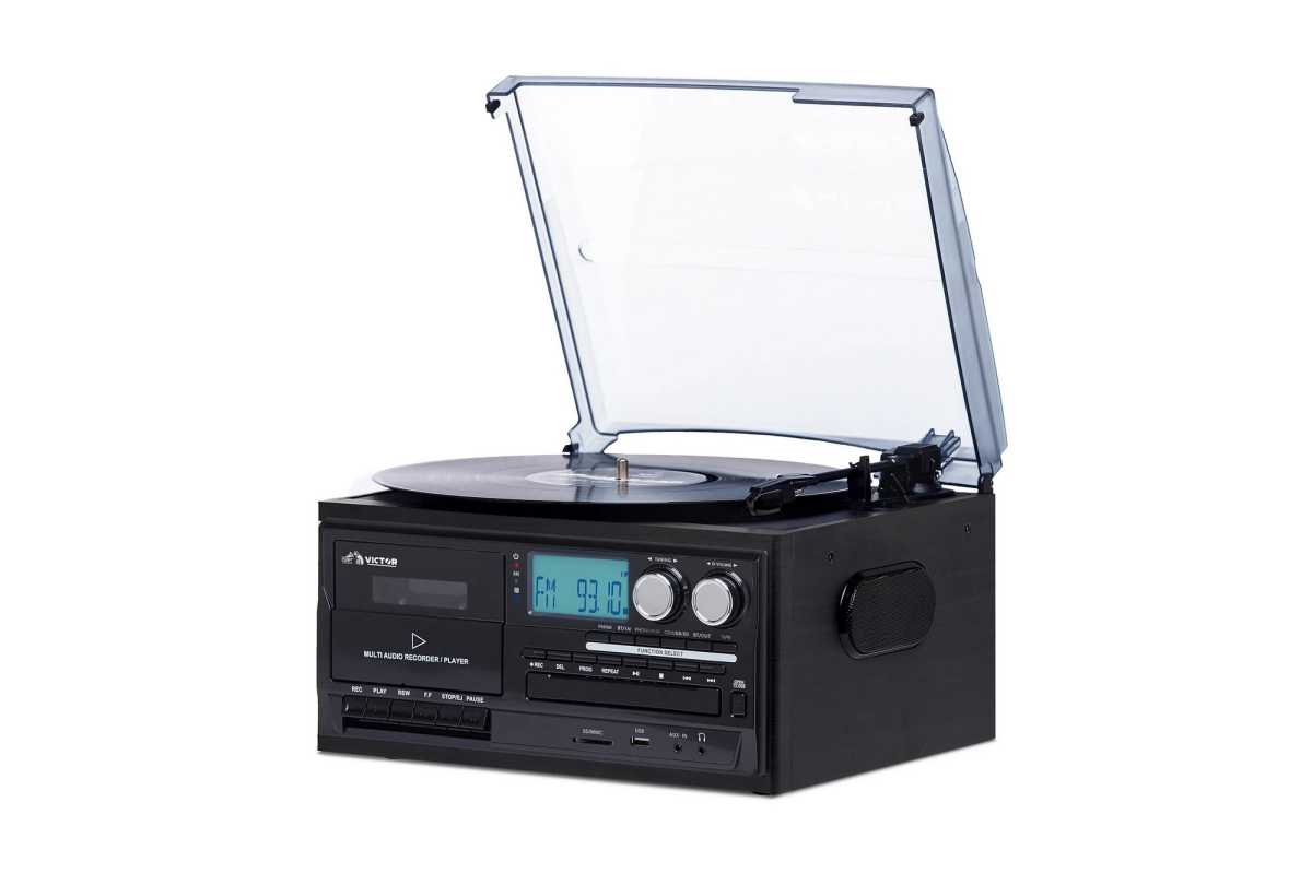 Victor Cosmopolitan 8-in-1 Music Center (black)