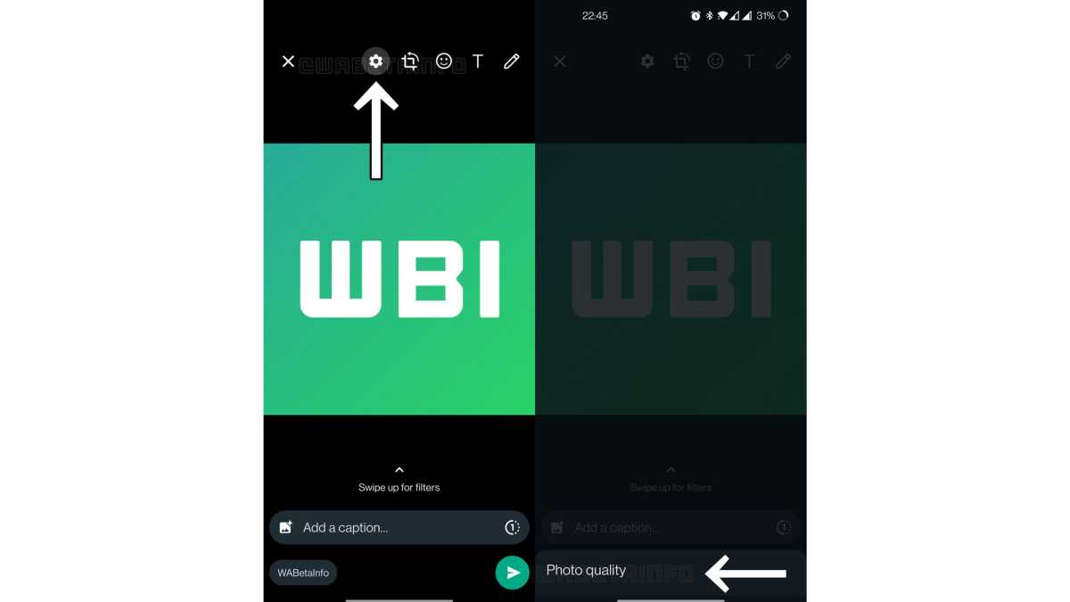 Whatsapp Beta Foto-Qualität