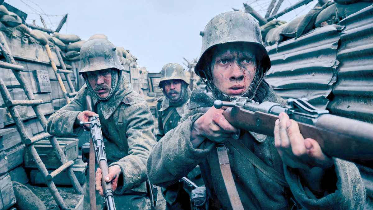 How to watch the 2023 Oscar-nominated Best Picture films 2 Soldiers in a trench in the film All quiet on the Western Front