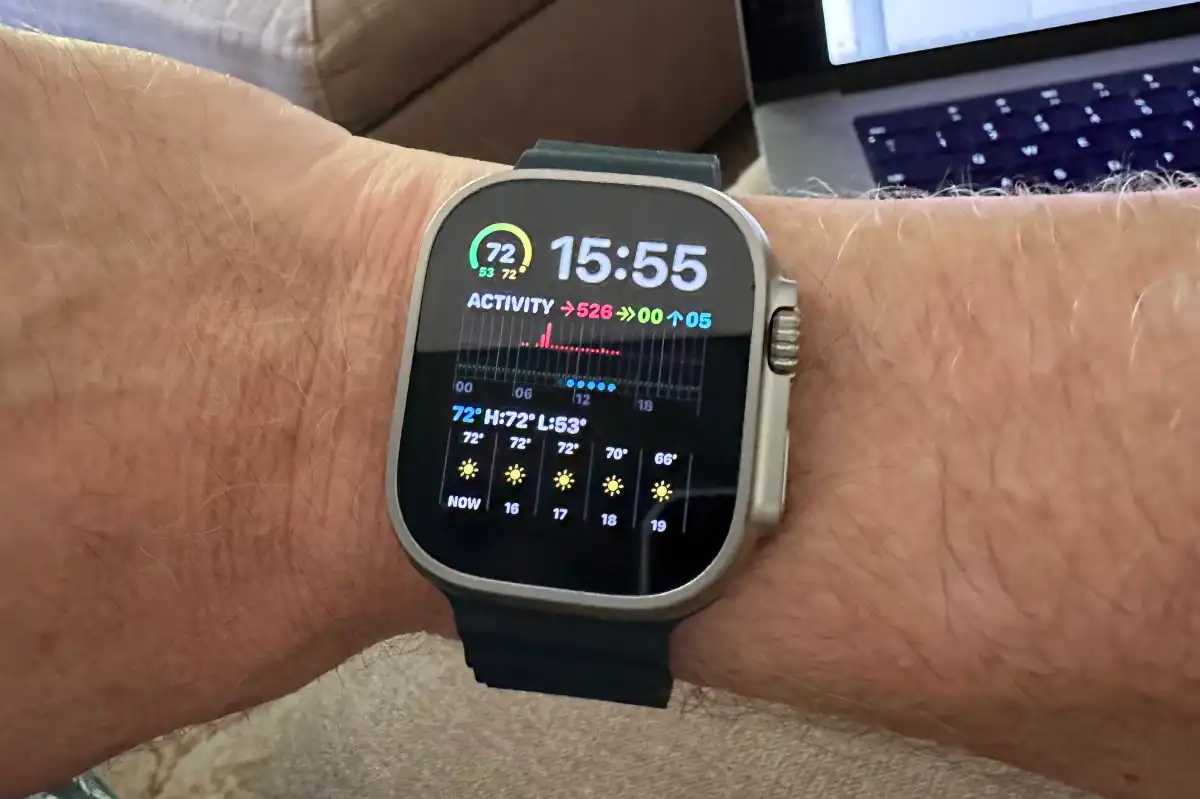 Apple Watch Ultra on the wrist