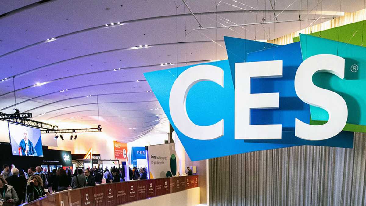 CES show logo display live