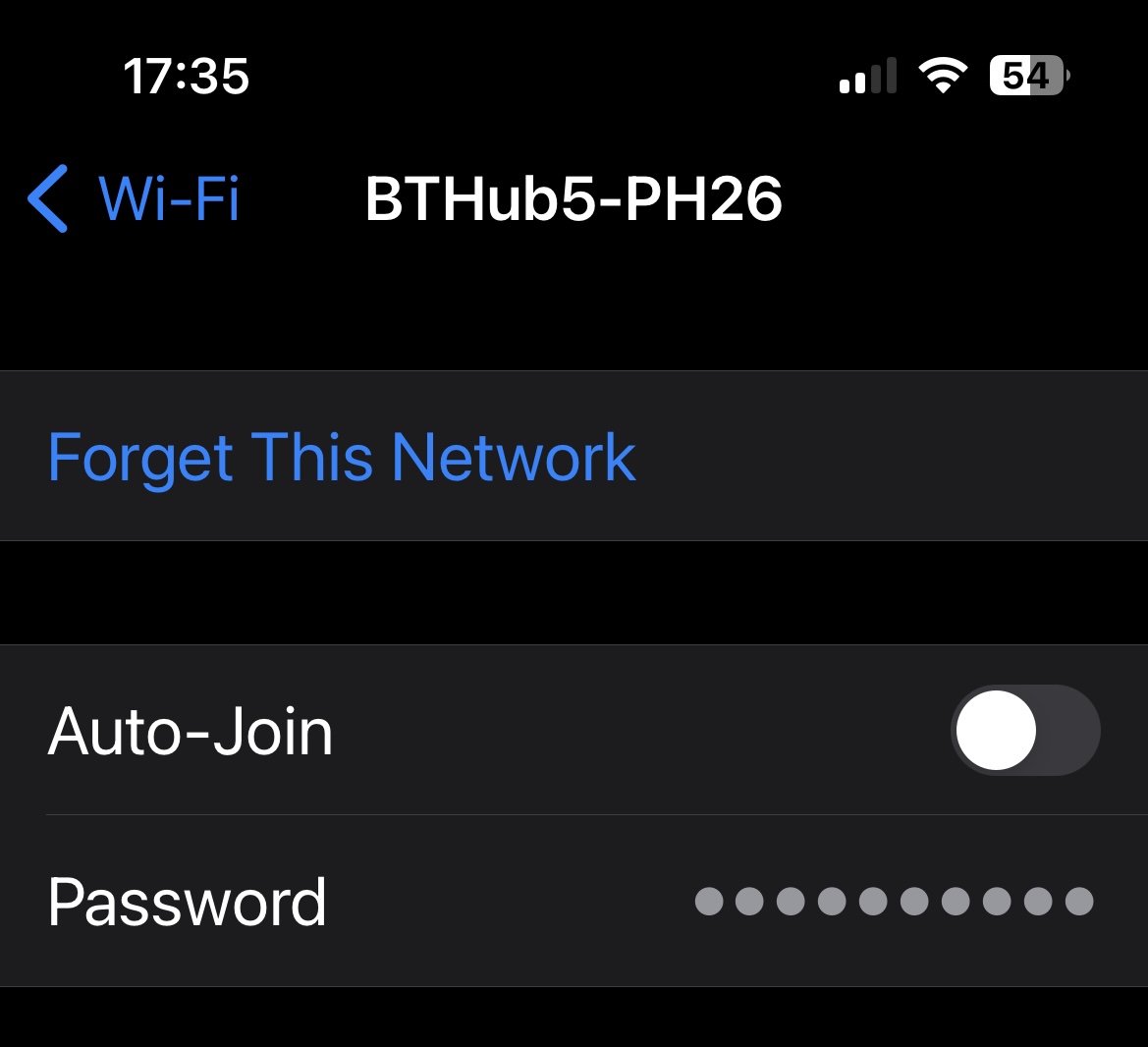 Verifique la contraseña de WiFi iPhone