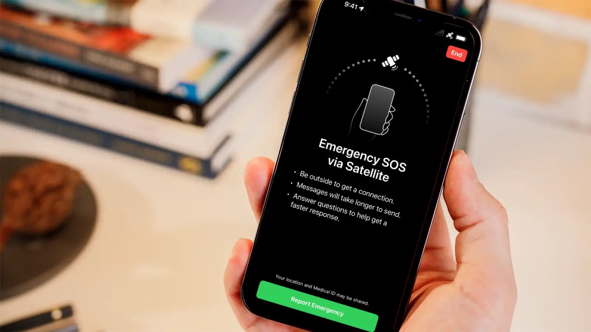 Emergencia SOS a través de satélite en iOS