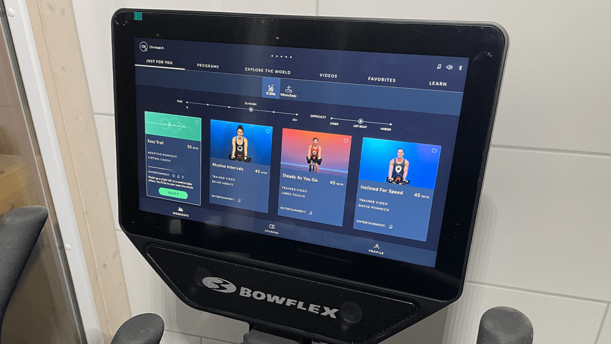 Bowflex VeloCore Display