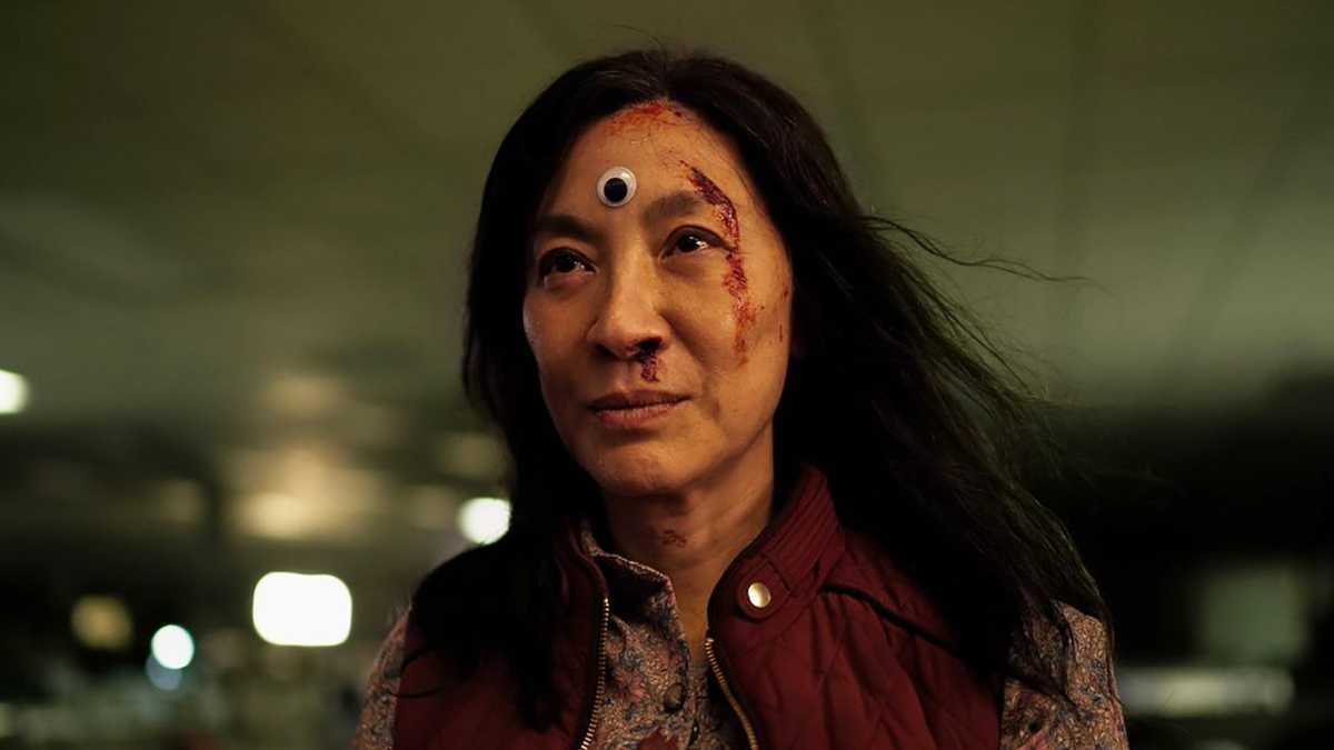 Michelle Yeoh as Evelyn in Everything everywhere all at once