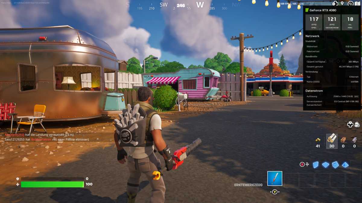 Fortnite in Geforce Now RTX 4080