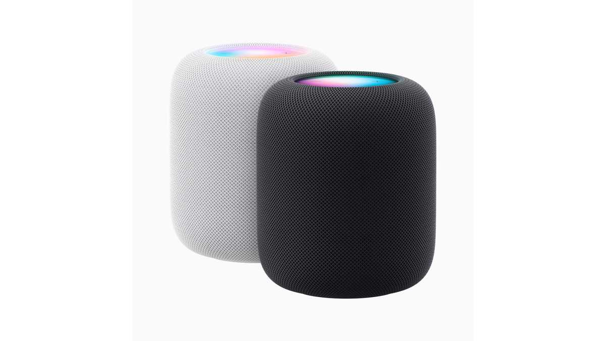 Homepod 2nd generation in white and black