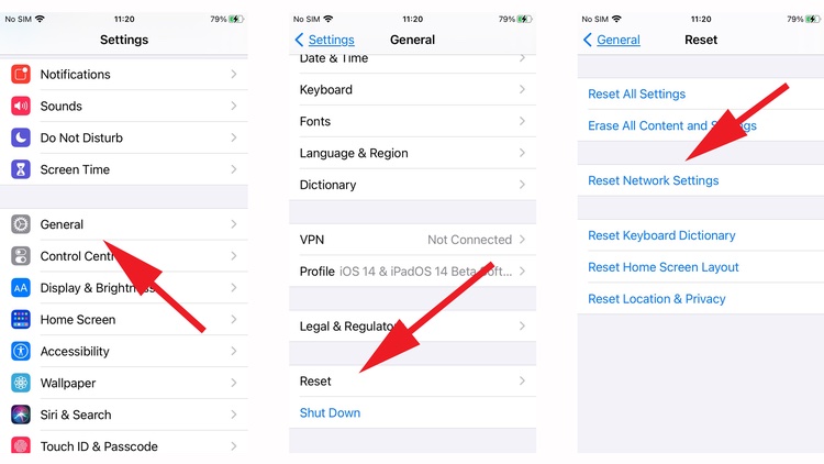 Reset Network Settings