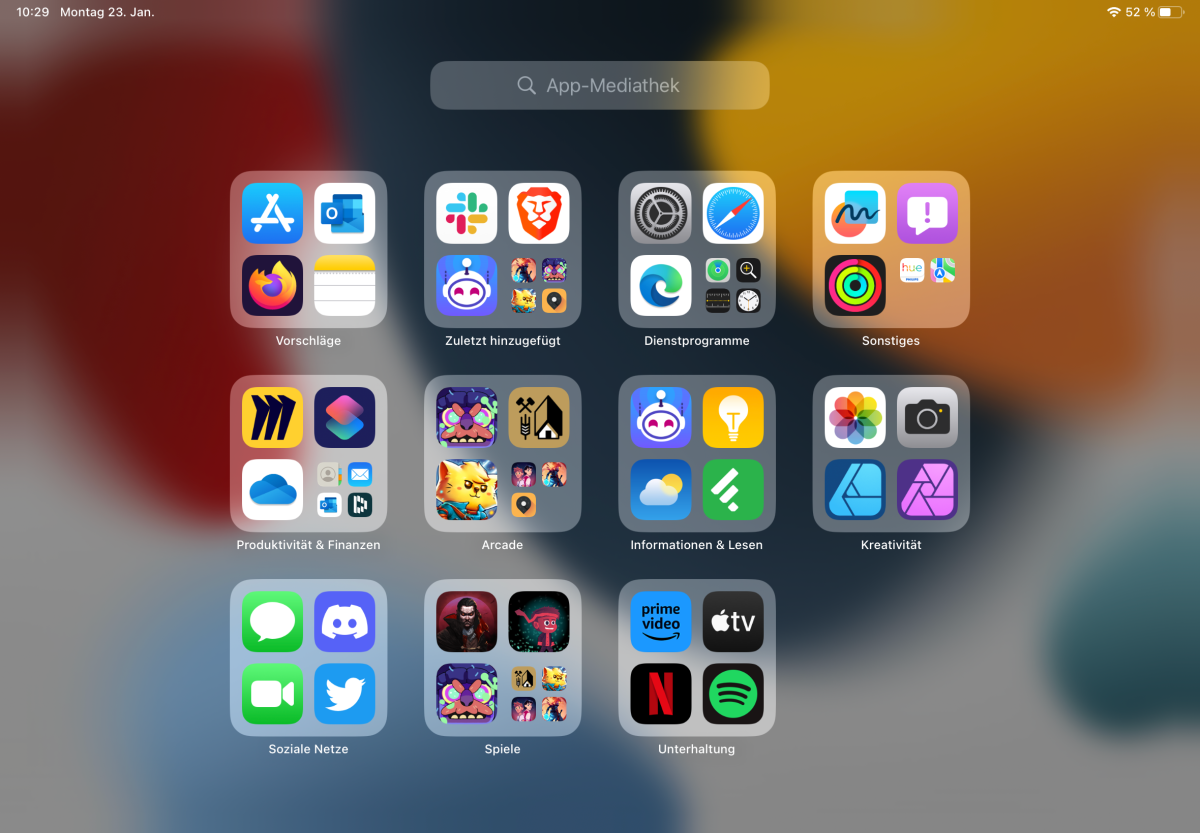 iPad App Mediathek