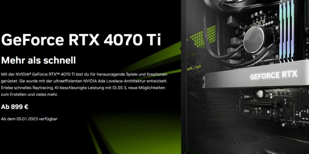 Image: Nvidia stellt GeForce RTX 4070 Ti, verbesserte Laptops der RTX 40-Serie und mehr vor