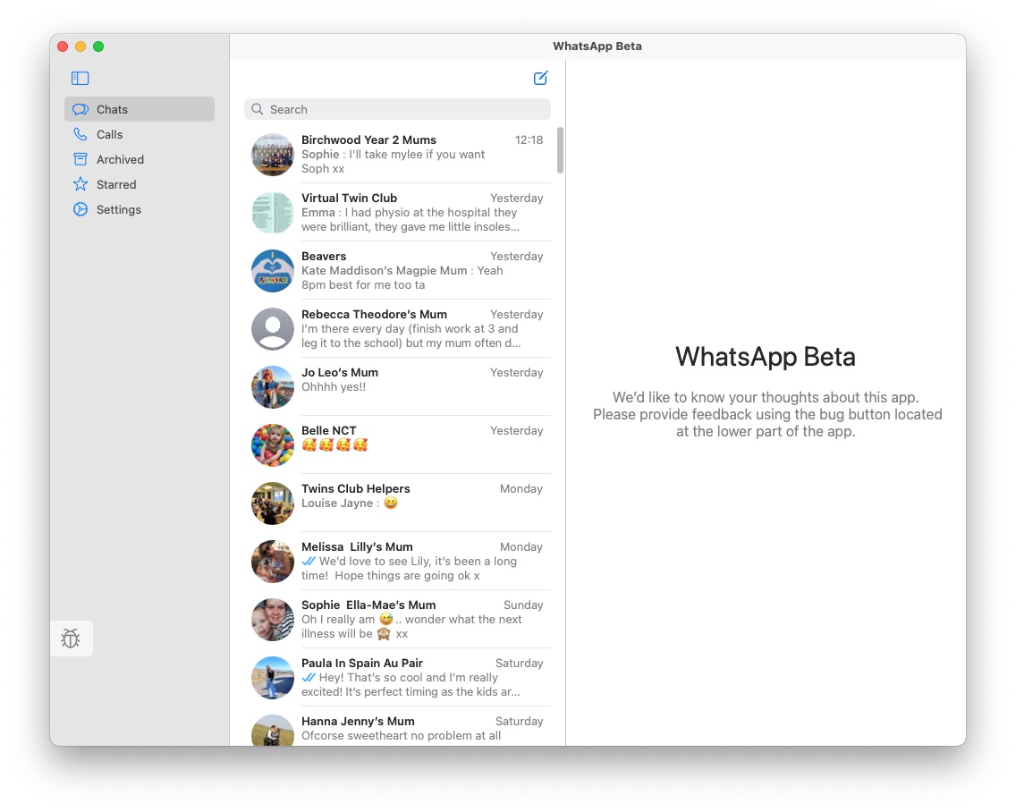 Whatsapp Beta Mac