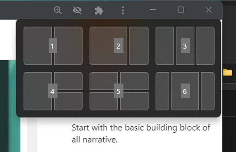 Barre d'accrochage Windows 11