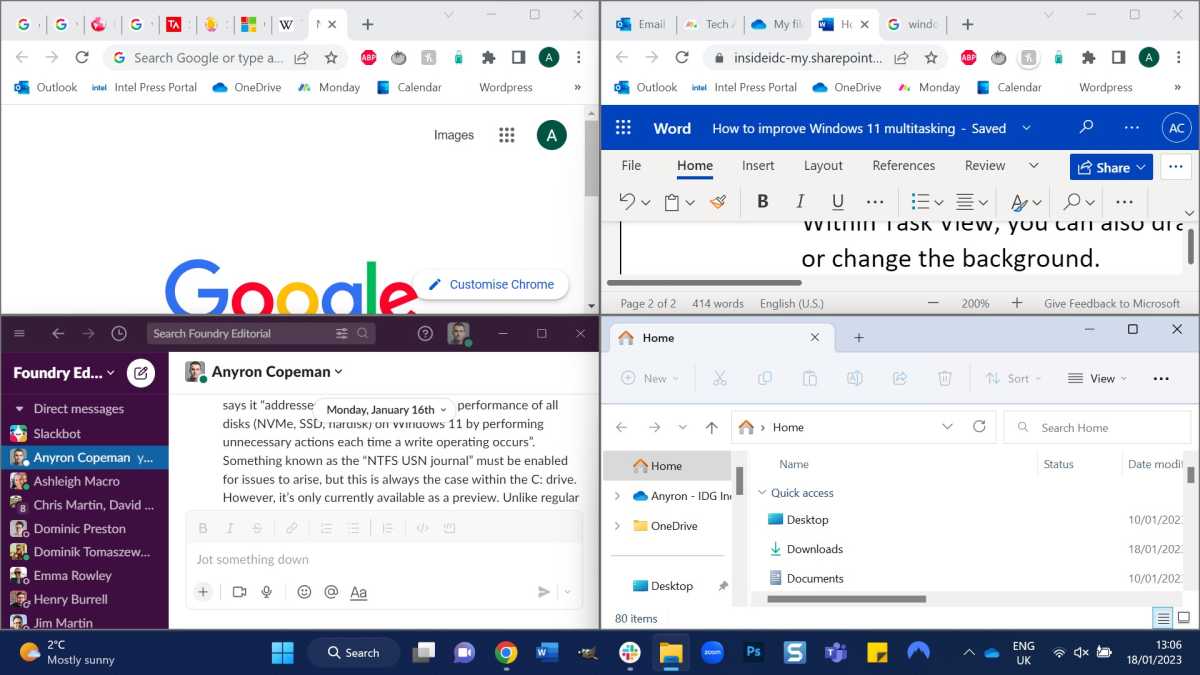 Windows 11 multitasking features