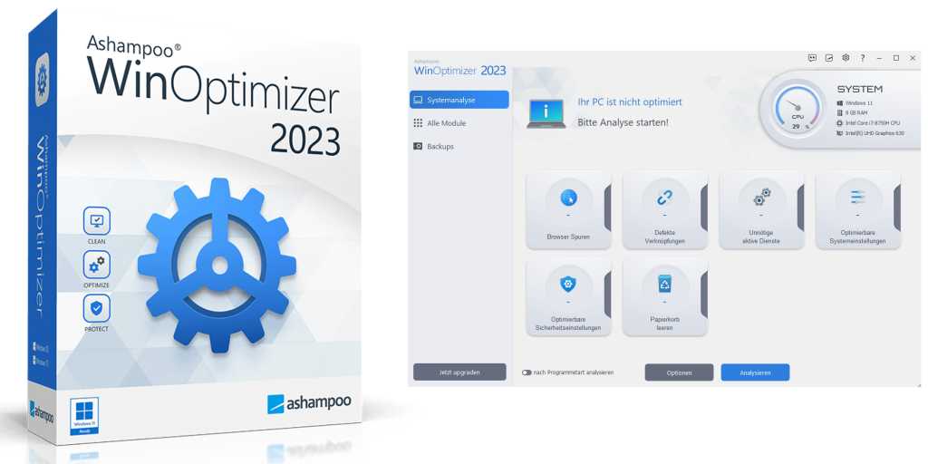 Image: Gratis-Vollversion: WinOptimizer 2023 macht Ihren PC wieder flott