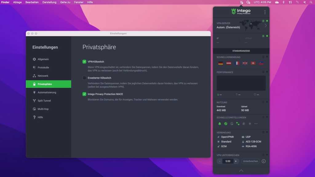 Image: Sicher Surfen am Mac: VPN Intego Privacy Protection im Test