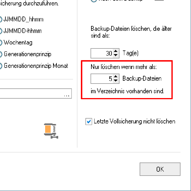 Wenn Sie ein Backup-Programm nutzen, sollten Sie in den Einstellungen festlegen, dass mehre Versionen einer Datei behalten werden. Das schützt vor beschädigten oder verschlüsselten Daten im Backup.