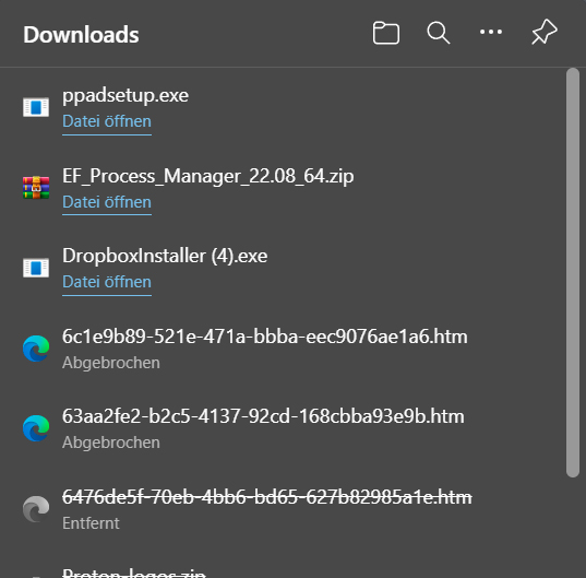 Downloadmanager nur bei Bedarf