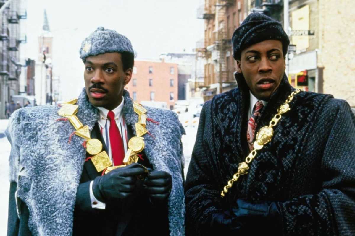 A scene from the film 'Coming to America'