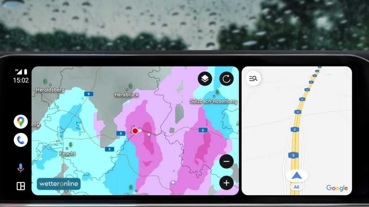 Wetteronline auf Android Auto