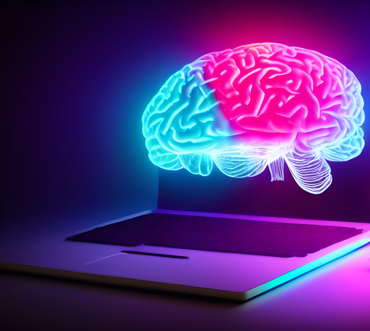 A laptop with an AI brain