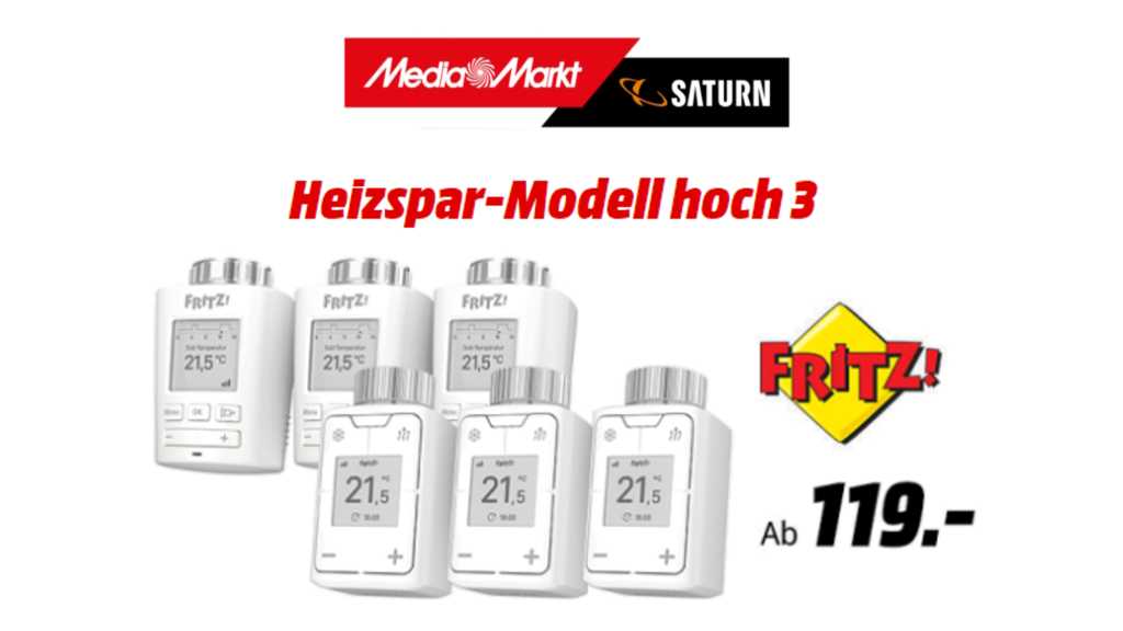 Image: Smarte HeizkÃ¶rperthermostat-Bundles von AVM bei Media Markt zum Top-Preis
