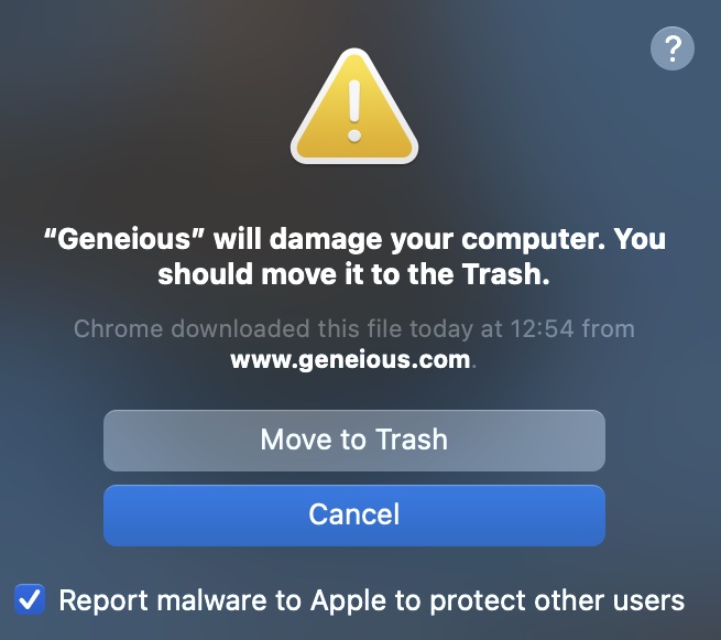 damage your computer.  You should add it to the trash.  Xprotect