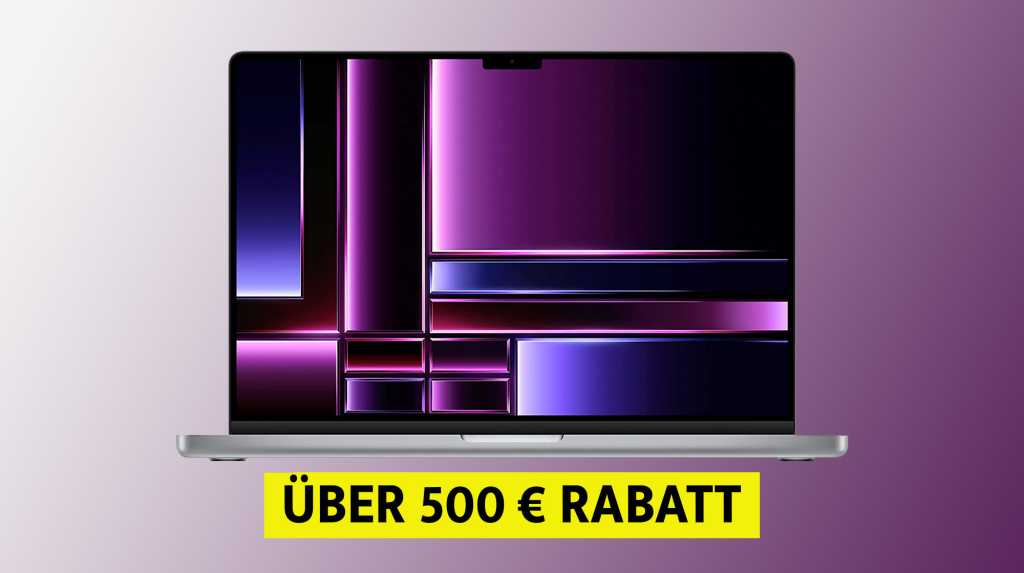 Image: Macbook Pro M2 mit Ã¼ber 500 Euro Rabatt: Macbook aus 2023 schon drastisch gÃ¼nstiger