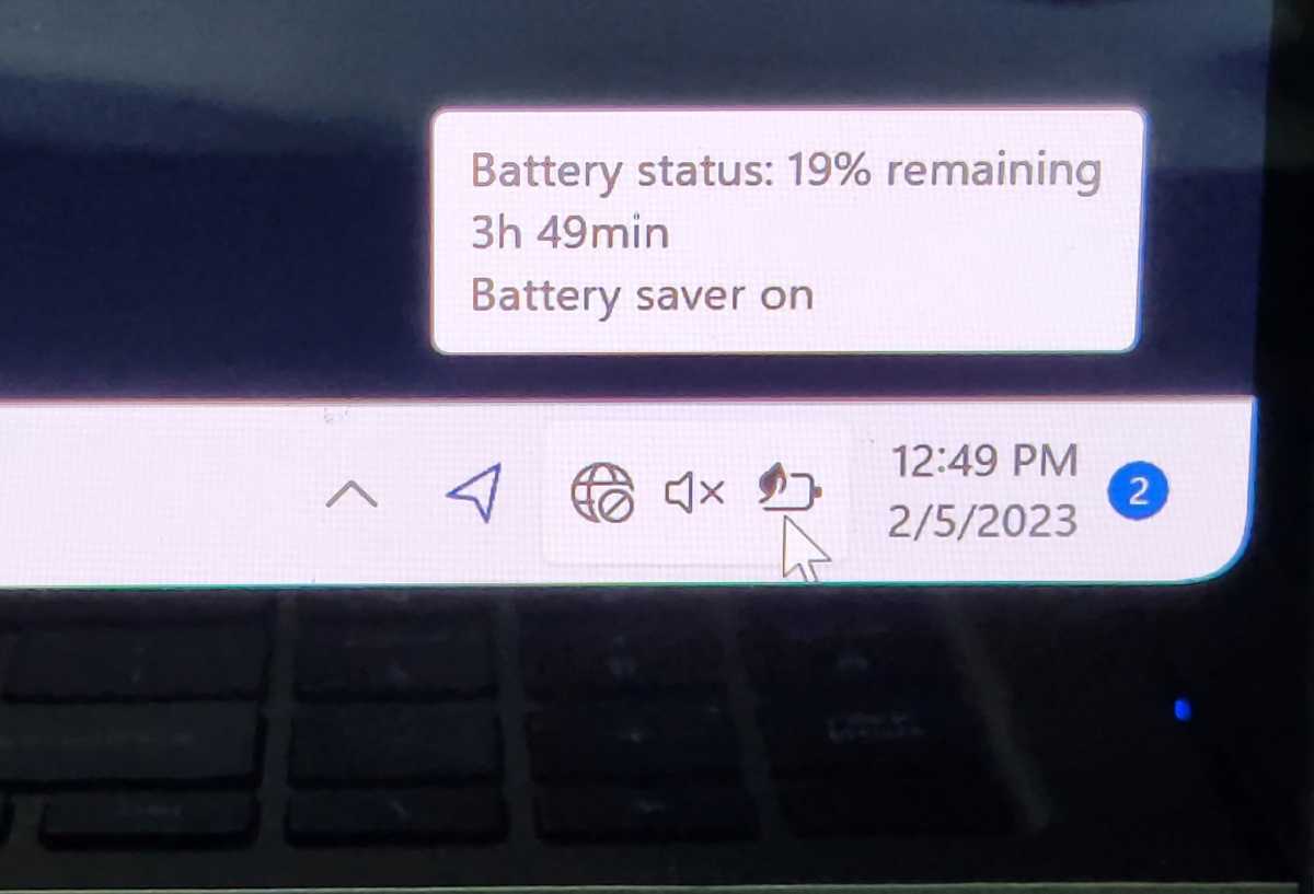 Samsung Galaxy Book3 Pro 360 battery saver