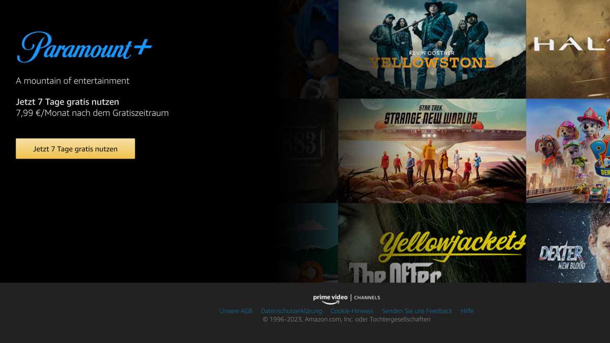 Paramount+ Amazon Channel