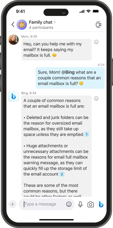 Bing Chat in Skype
