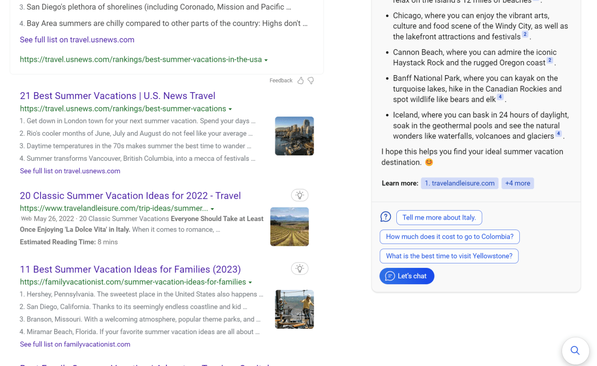 Bing search and context 2