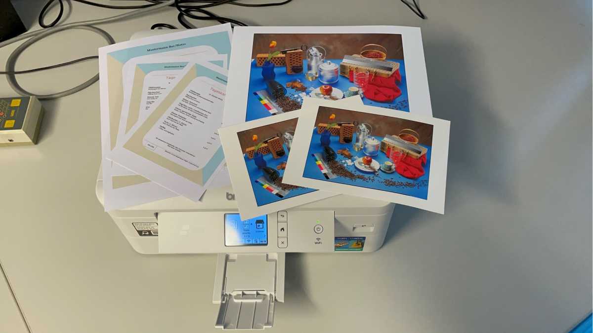 Brother DCP-J1800DW mit Prints in A4 und A5