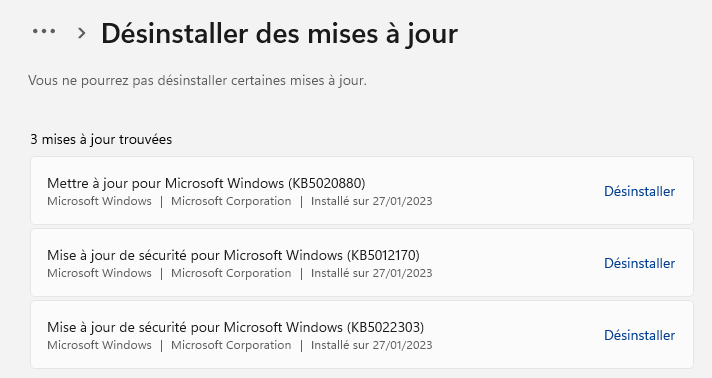 Windows 11 desinstaller apps